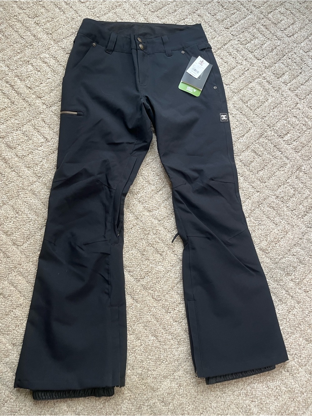 DC Black Women’s Snow Ski Pants with Zip Pocket